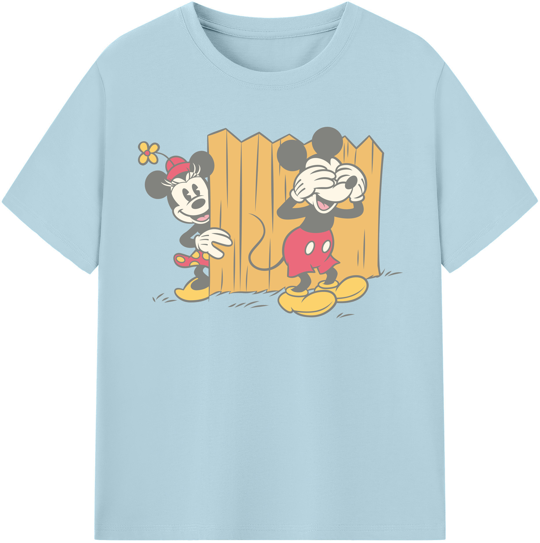 （画像用） ミッキーマウス Mickey Mouse 綿100％半袖Tシャツ（フロントプリント）